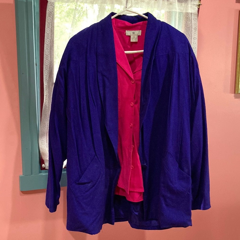 George Georgiou 100% Silk Violet Camisole Size S, made in Cyprus. Perfect shape!